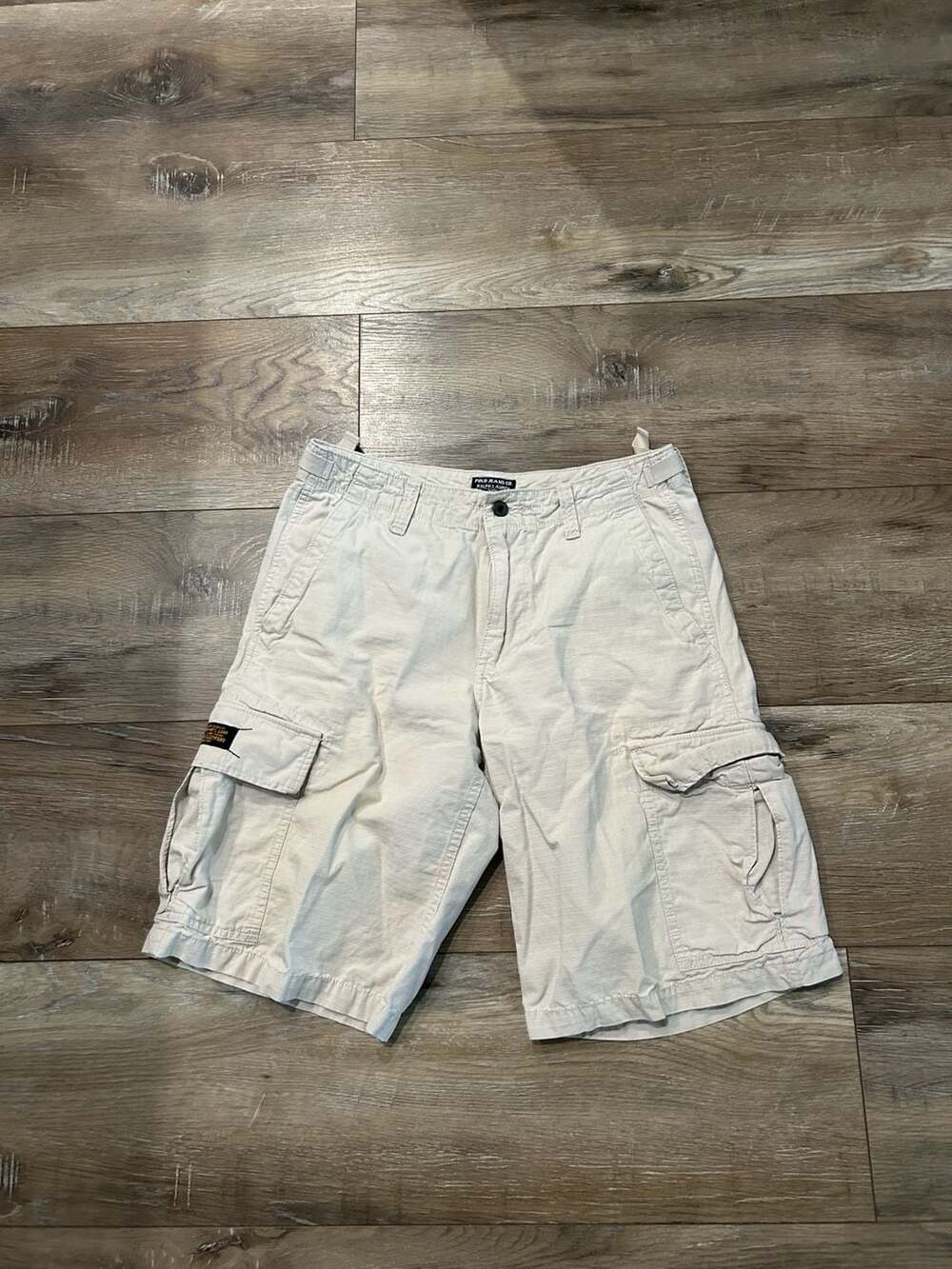 Vintage Polo Jean Ralph Lauren Cargo Shorts Khaki Utility Baggy Skater Y2K
